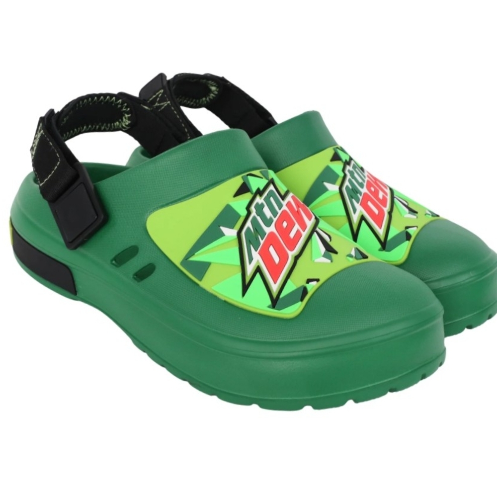 🆕️ Men's ⛱️ Mountain Dew ⛱️ Sandals - Sz 12 🆕️